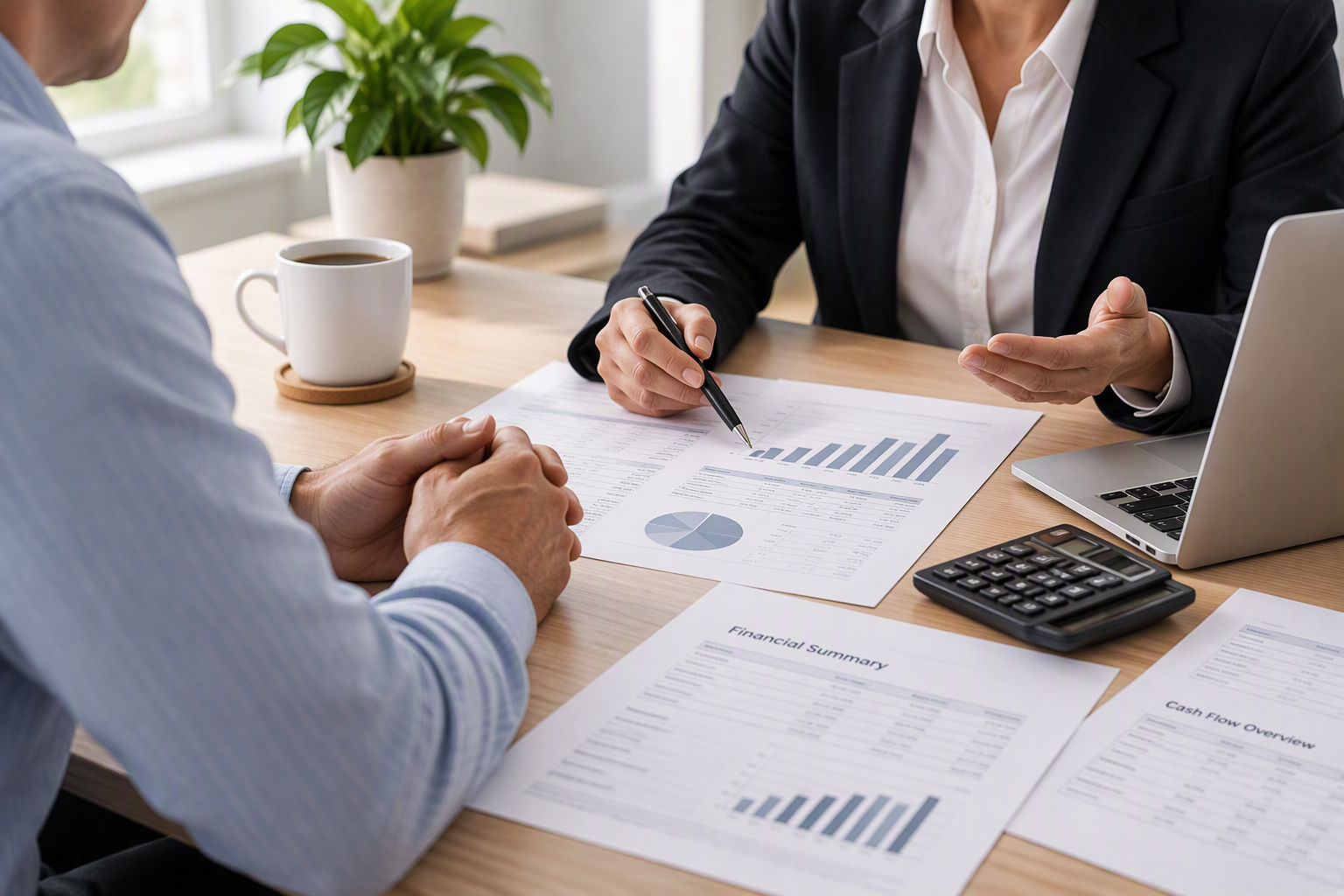Salary dividends and owner withdrawals review with financial statements, payroll records and shareholder documents.
